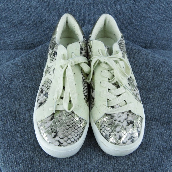 Time And Tru Women Sneaker Shoes Gray Synthetic Lace Up Size 9 Medium - Picture 3 of 9